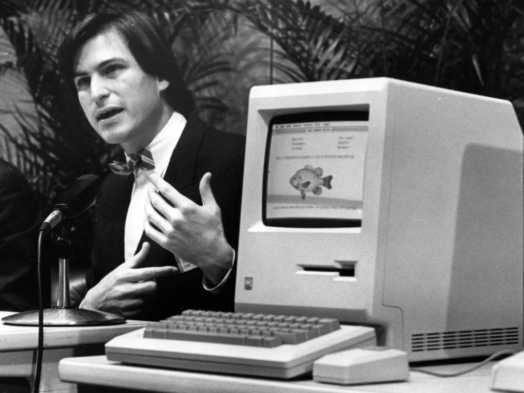 Apple Macintosh став першим успішним персональним комп'ютером для масового ринку, оснащеним графічним інтерфейсом користувача (GUI), мишею та вбудованим екраном