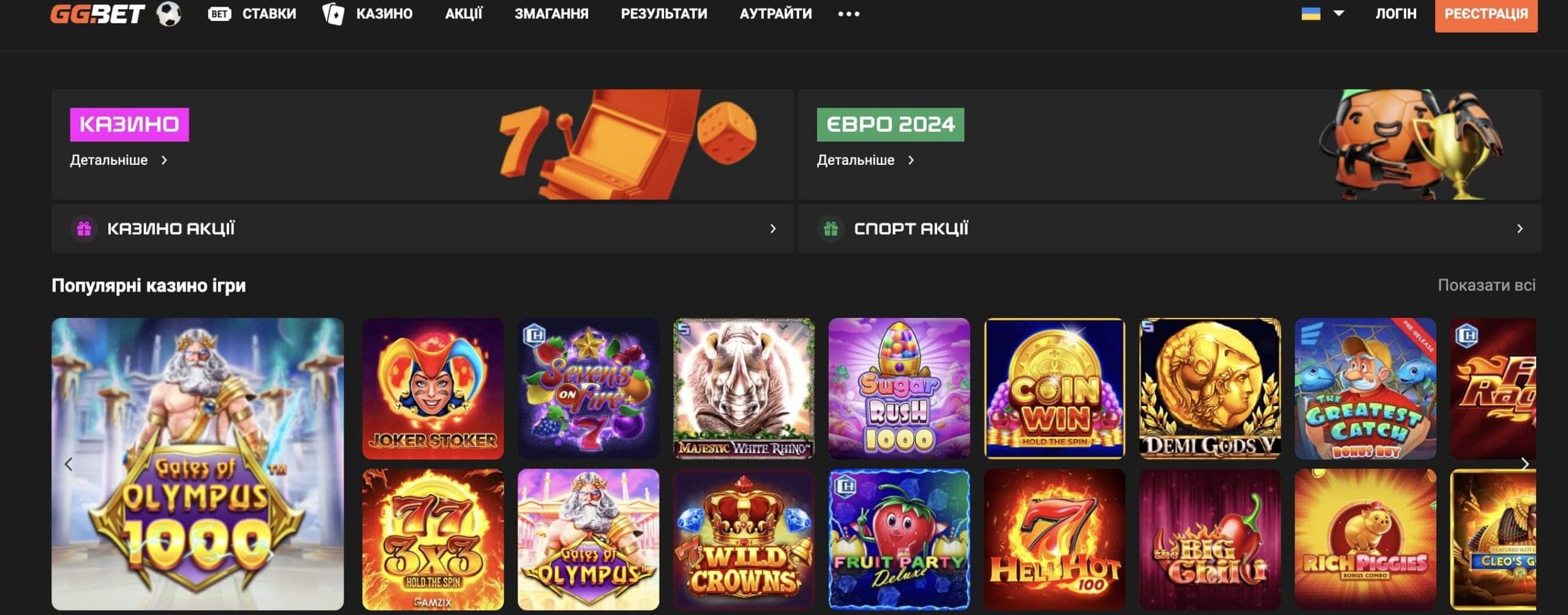 GGBet казино